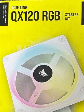 QX120 RGB Icue link Triple Fan Starter Kit